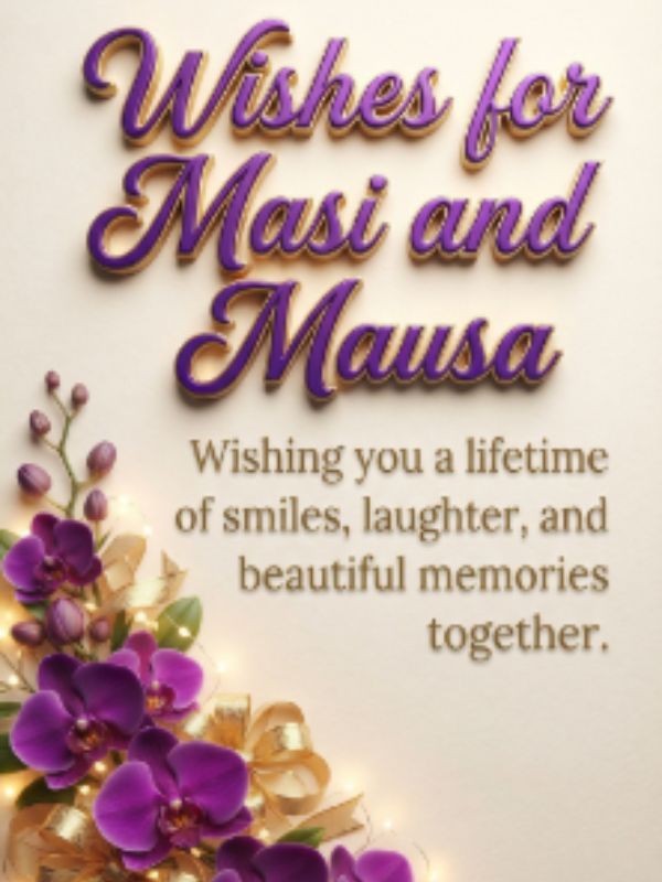 Anniversary Wishes for Masi and Mausa