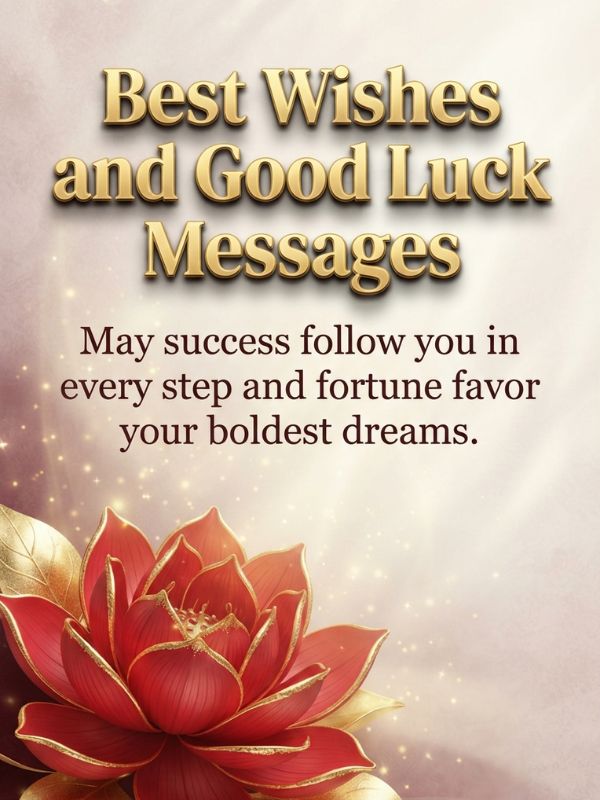 190+ Best Wishes and Good Luck Messages for All Occasions