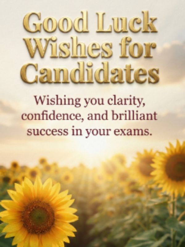 Good Luck Wishes for Candidates