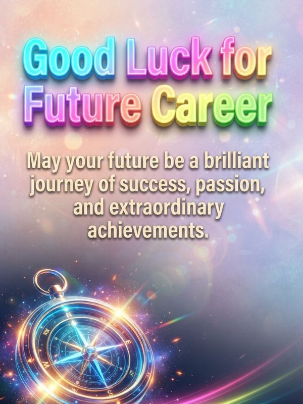 Good Luck Wishes for Future Career