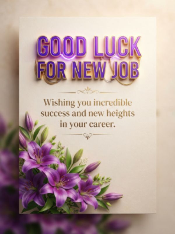 Good Luck for New Job
