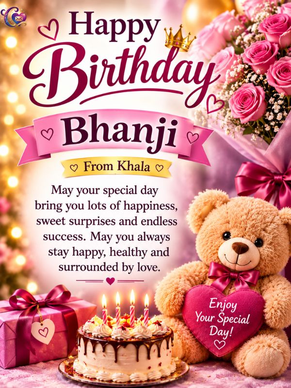 Birthday Wishes For Bhanji From Khala