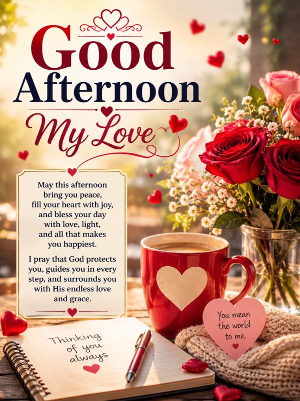 Good Afternoon Messages for Her to Make Her Smile