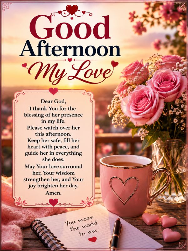 Good Afternoon Prayer Message for Her