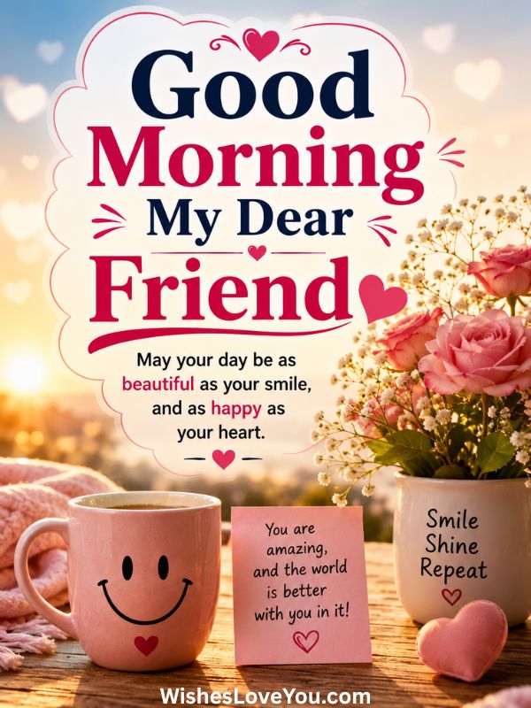 Good Morning Messages for a Friend to Make Her Smile