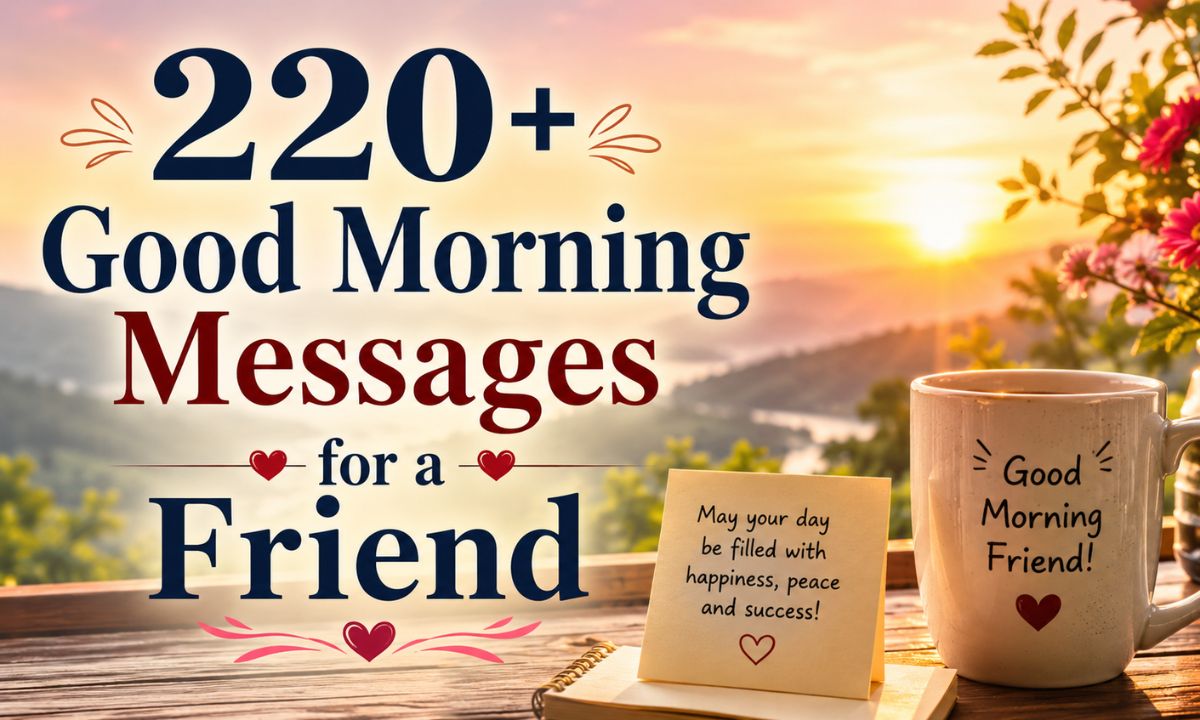 Good Morning Messages for a Friend