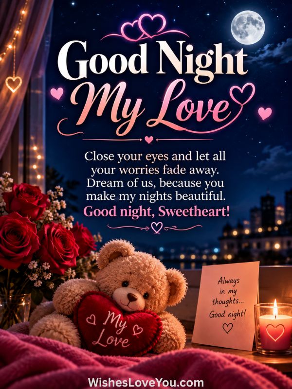 Good Night Sweet Dreams Messages for Her