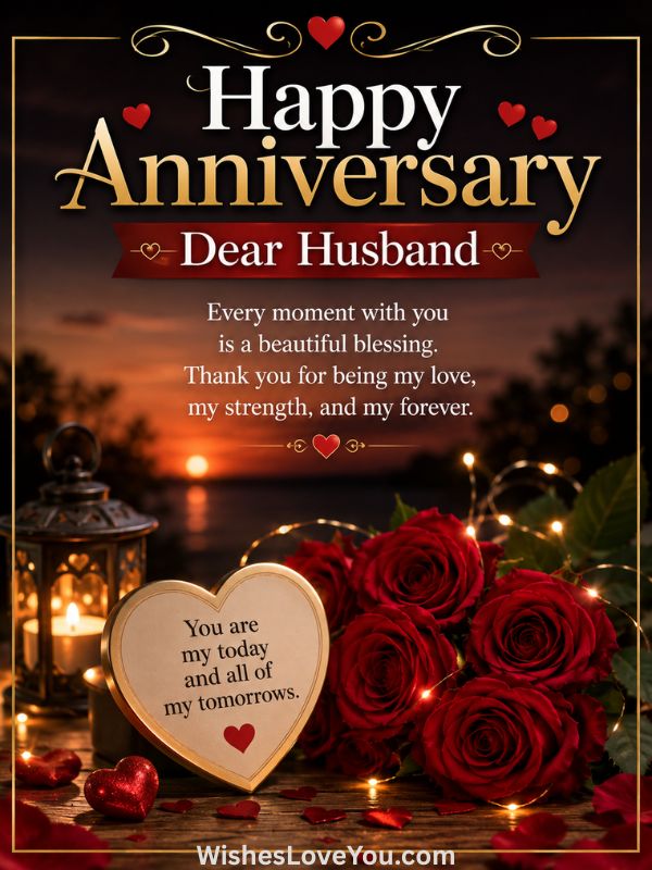 Heart Touching Anniversary Wishes For Husband