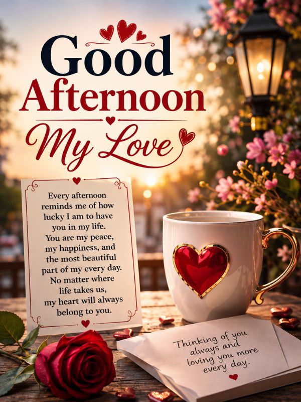 Heart Touching Good Afternoon Message for Her