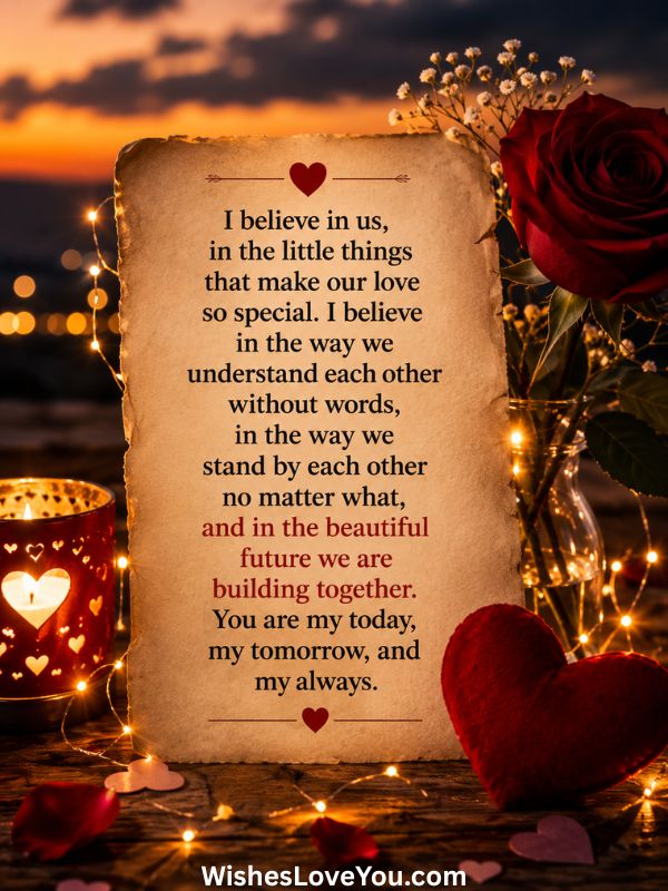 Heart-Touching Love and Believe Messages