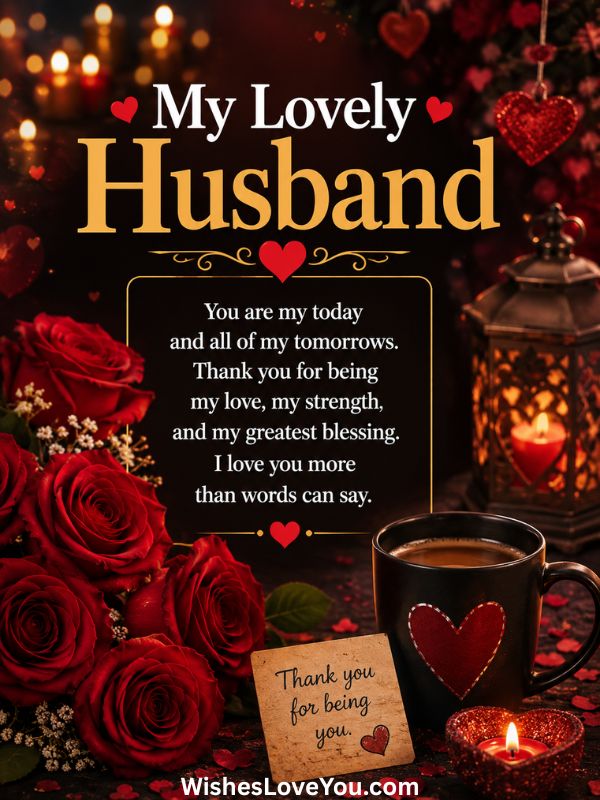 Love Message For My Husband in English