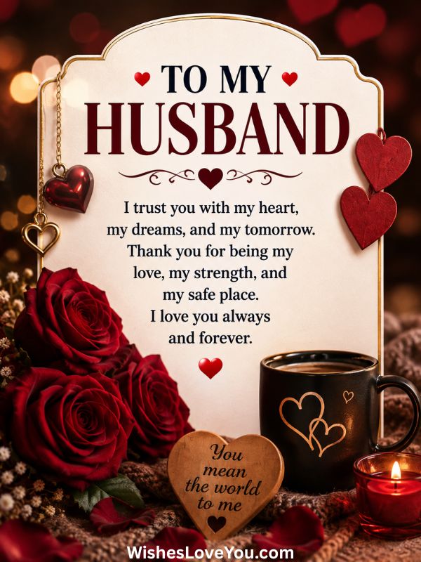 Trust And Love Message For My Husband