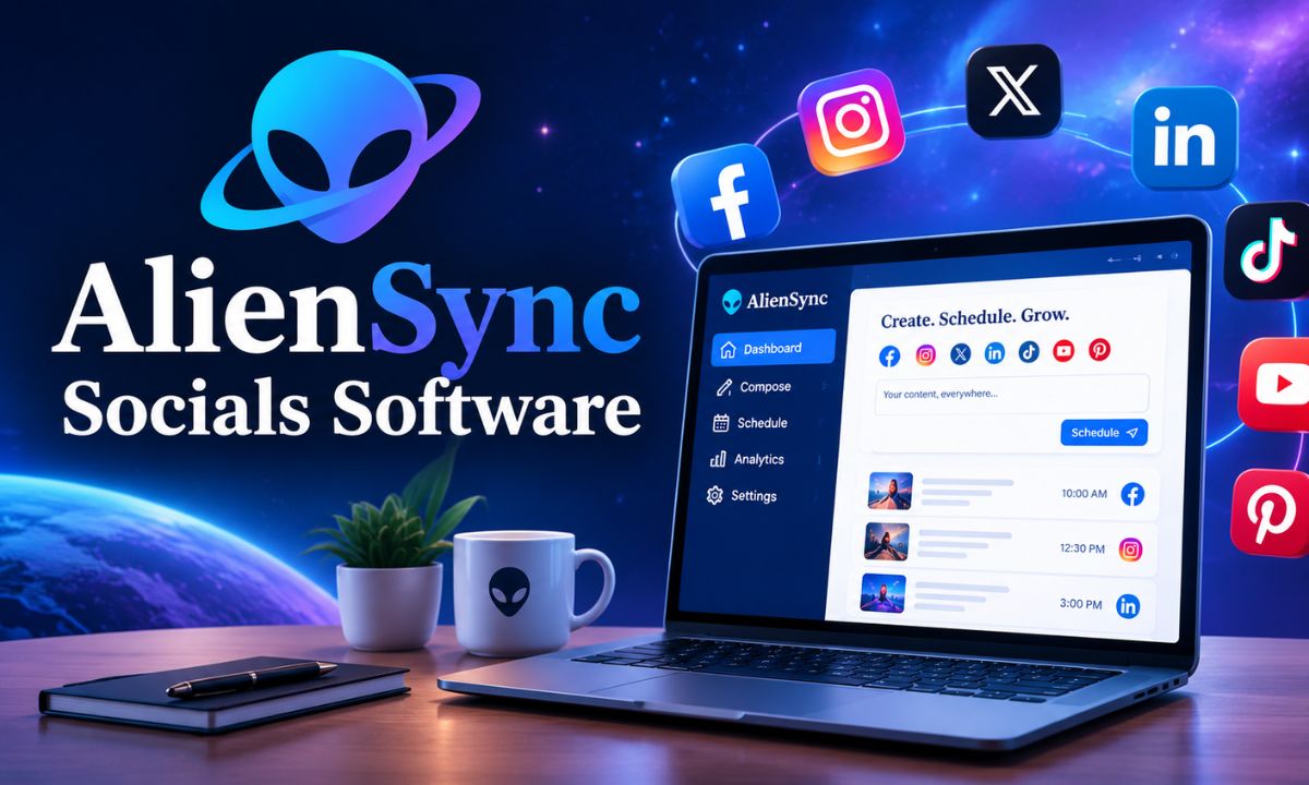 AlienSync Socials Software